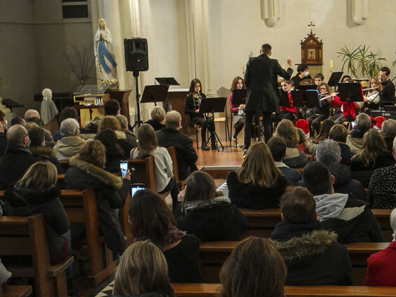 Le concert se déroule dans l'église Notre Dame