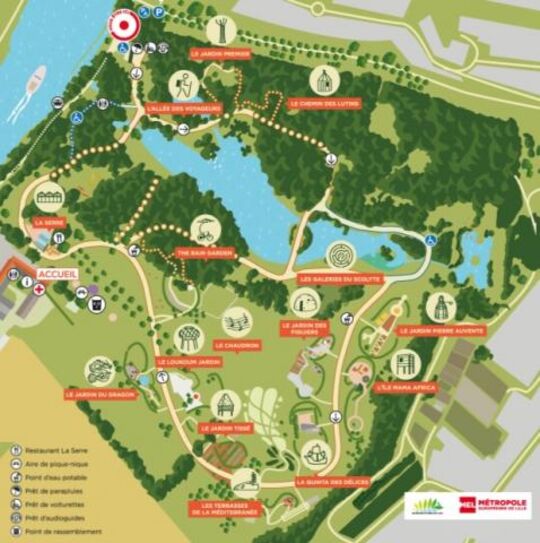 Plan du parc Mosaïc
